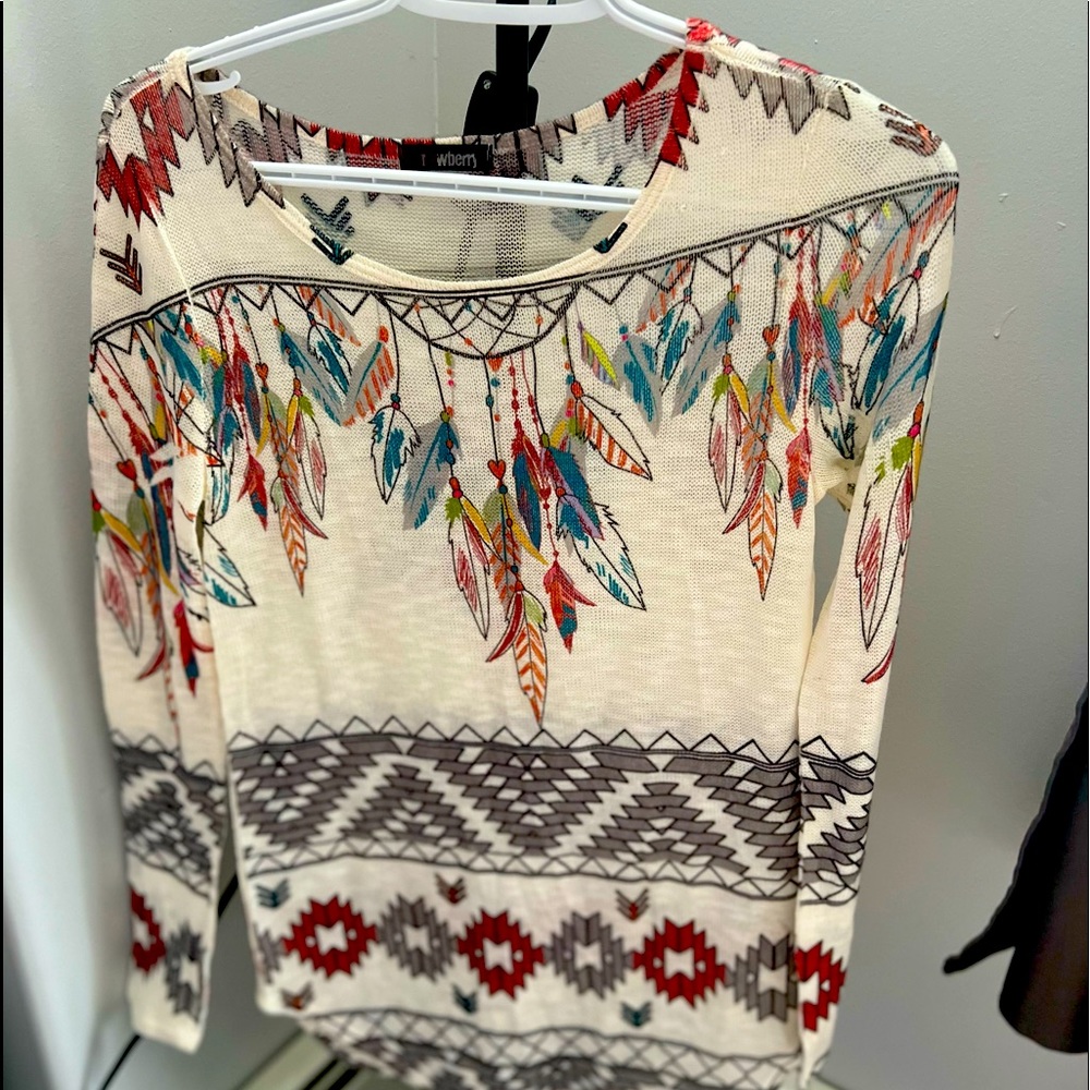Long sleeve lightweight blouse
